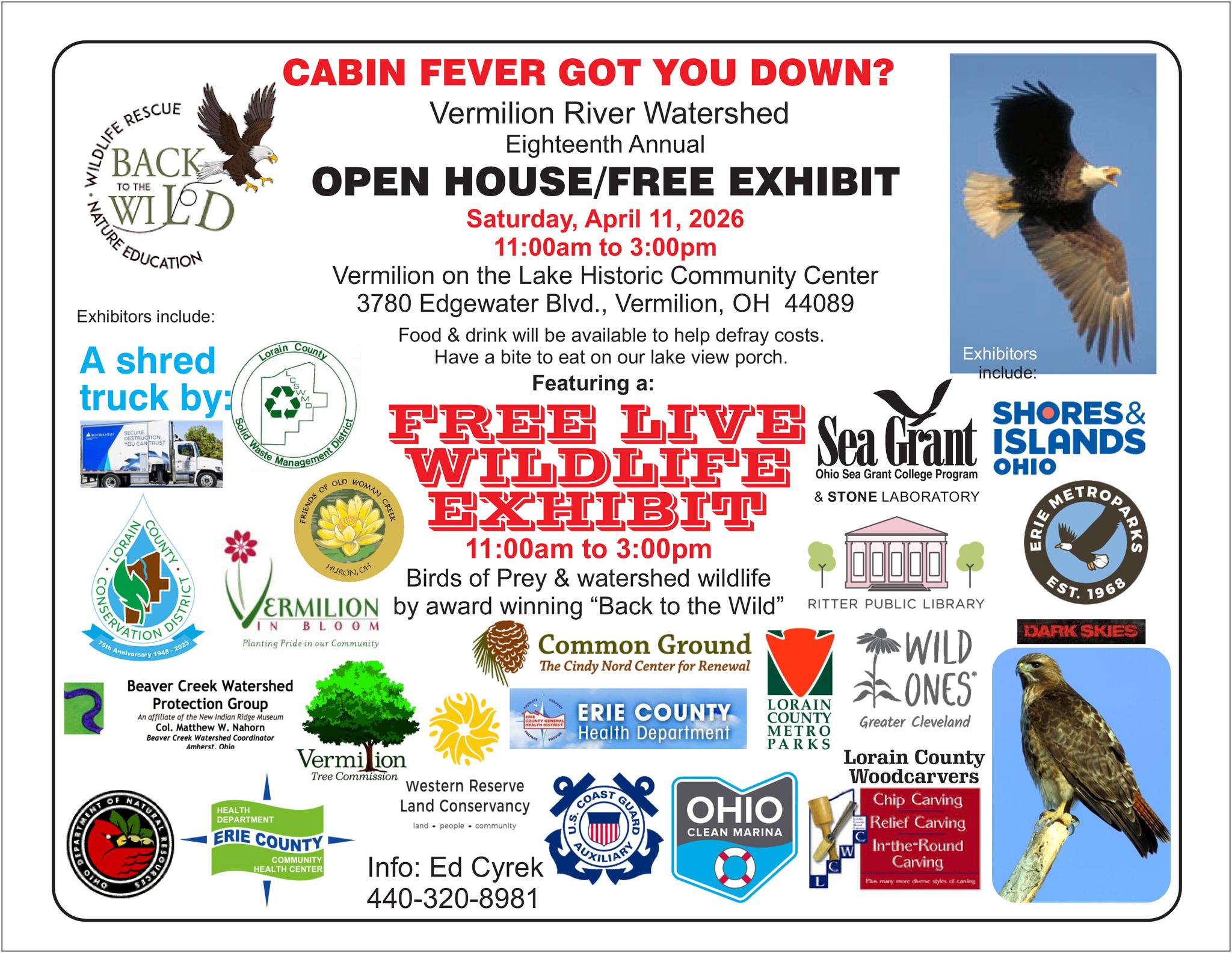 Vermilion River Watershed Annual Open House and Free Live Wildlife Exhibit 2026